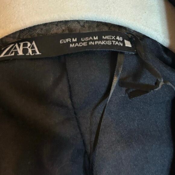 Nwt- ZARA MAN FADED REAL LEATHER VINTAGE BIKER JACKET STONE GREY SIZE M - Picture 3 of 3